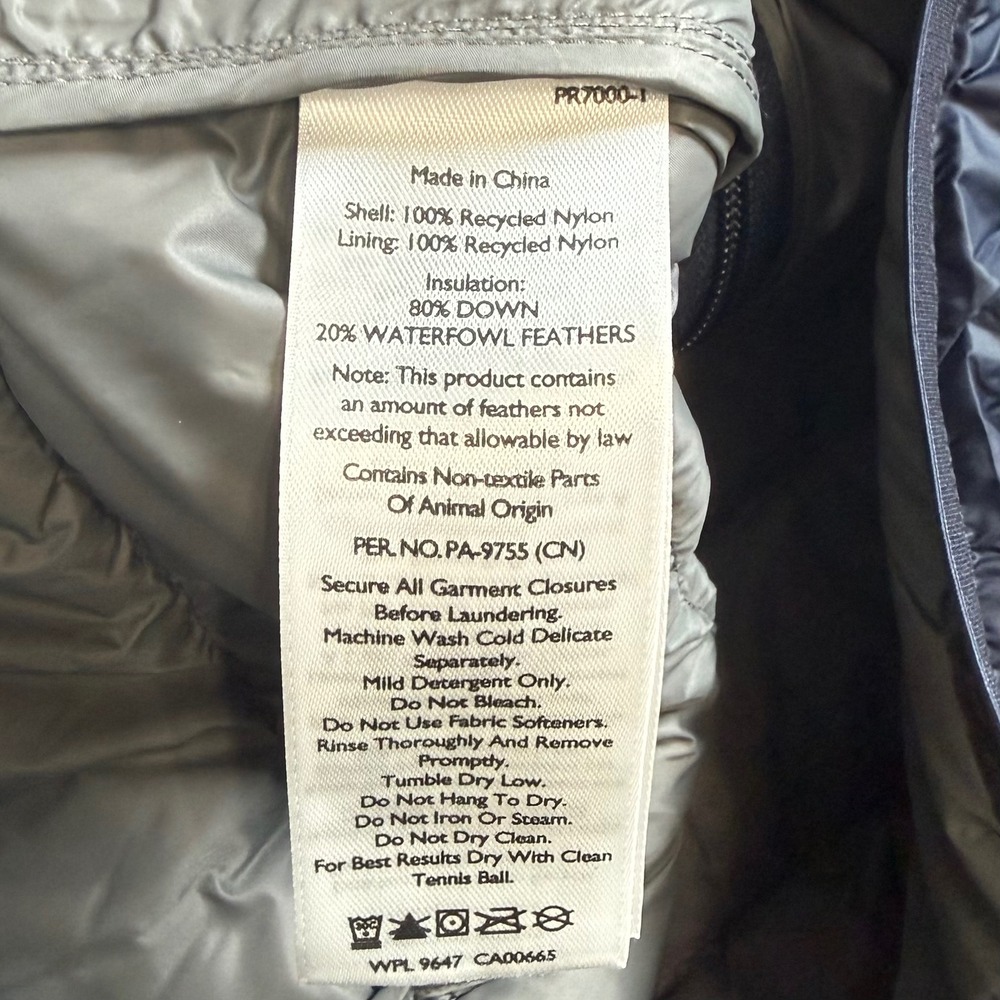 NEW Eddie Bauer Mens Medium Blue CirrusLite 650 Down Fill Puffer Jacket - Picture 5 of 8